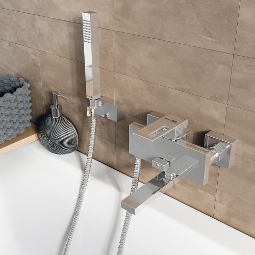 Смеситель для ванны WasserKRAFT Alme 1501 Хром на стену