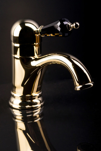 Смеситель для раковины Boheme Tradizionale Nero 251 Золото латунь