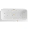 Акриловая ванна Excellent Arana 180x85 WAEX.ARA18.NANO.GL цвет Белый с гидромассажем форсунки Золото