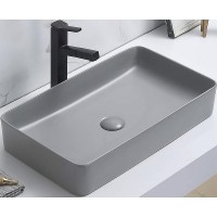 Раковина-чаша CeramaLux 60 78189MH-5 Светло-серая фаянс накладная