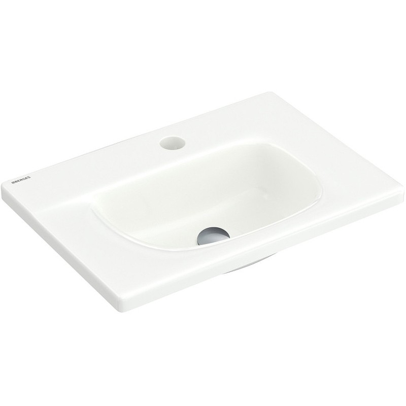 Раковина Berges Small 45 182008 Белая глянцевая фарфор подвесная, полувстраиваемая