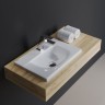 Раковина Berges Small 45 182008 Белая глянцевая фарфор подвесная, полувстраиваемая