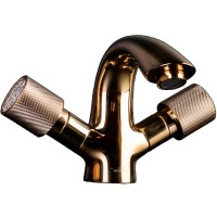 Смеситель для раковины Boheme Royal Cristal 291-Royal/CRST Золото латунь