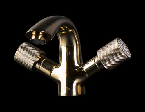 Смеситель для раковины Boheme Royal Cristal 291-Royal/CRST Золото латунь