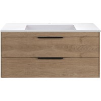 Тумба под раковину Vincea Chiara 2D 100 VMC-2C2100NO подвесная N.Oak МДФ / ЛДСП