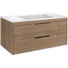 Тумба под раковину Vincea Chiara 2D 100 VMC-2C2100NO подвесная N.Oak МДФ / ЛДСП