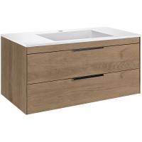 Тумба под раковину Vincea Chiara 2D 100 VMC-2C2100NO подвесная N.Oak МДФ / ЛДСП