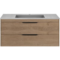Тумба под раковину Vincea Chiara 2D 100 VMC-2C2100NO подвесная N.Oak МДФ / ЛДСП