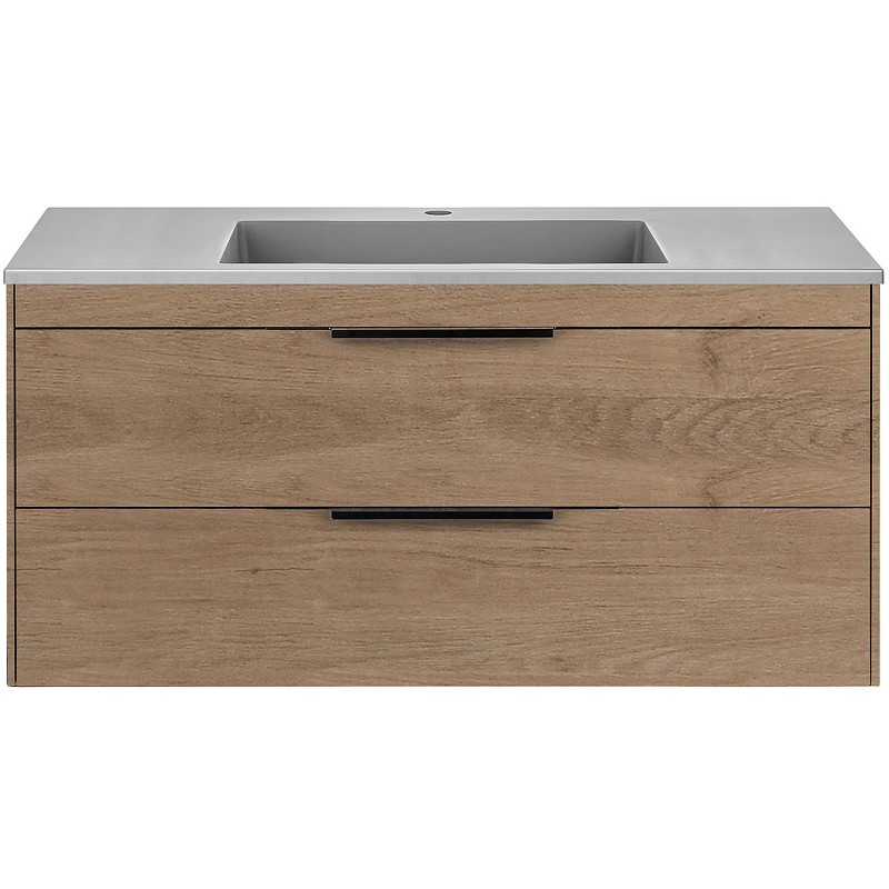 Тумба под раковину Vincea Chiara 2D 100 VMC-2C2100NO подвесная N.Oak МДФ / ЛДСП