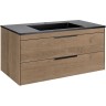 Тумба под раковину Vincea Chiara 2D 100 VMC-2C2100NO подвесная N.Oak МДФ / ЛДСП