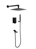 Душевая система FILARETE Fing FL1040BL цвет Черный матовый