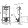 Унитаз с инсталляцией Ceramicanova Vogue CN4008T + Alcaplast Sadromodul AM101/1120-3:1 RU M71-0001 с сиденьем Микролифт и клавишей смыва Хром