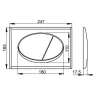 Унитаз с инсталляцией Ceramicanova Vogue CN4008T + Alcaplast Sadromodul AM101/1120-3:1 RU M71-0001 с сиденьем Микролифт и клавишей смыва Хром