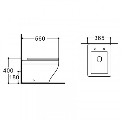 Унитаз Aquatek Амадео AQ1964-00 приставной с сиденьем Микролифт фарфор приставной