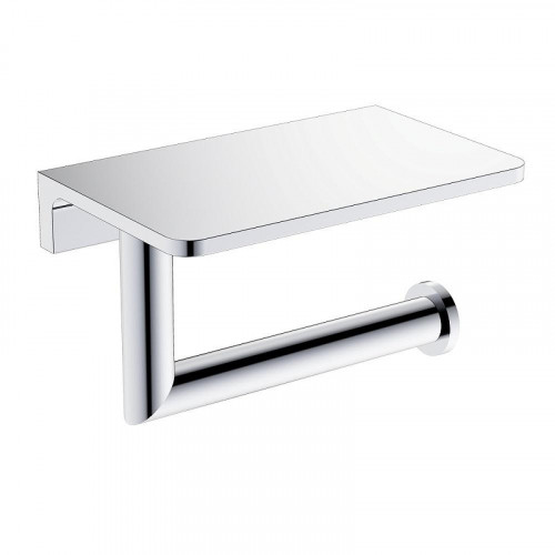 Держатель туалетной бумаги AQUAme Trento AQM7209CR с полкой цвет Хром