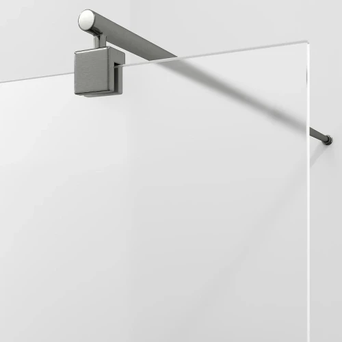 Душевая перегородка WasserKRAFT Rur 90 30W39GR-MG профиль Графит стекло матовое