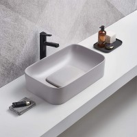 Раковина-чаша WeltWasser Elbach 78575-60 MT-GR 60 10000008702 Серая матовая фаянс накладная