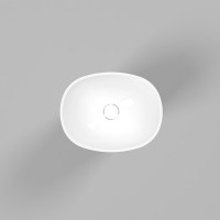 Раковина Whitecross Stella 50 0707.050040.100 Белая глянцевая искусственный камень (литьевой мрамор) напольный