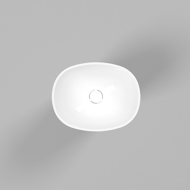 Раковина Whitecross Stella 50 0707.050040.100 Белая глянцевая искусственный камень (литьевой мрамор) напольный