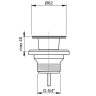 Раковина Whitecross Stella 50 0707.050040.100 Белая глянцевая искусственный камень (литьевой мрамор) напольный