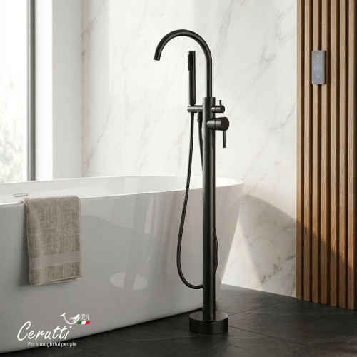 Смеситель для ванны Ceruttispa Тобия (Tobia) GG CT12113 12113 цвет Графит