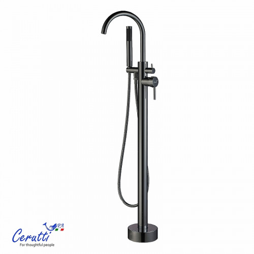 Смеситель для ванны Ceruttispa Тобия (Tobia) GG CT12113 12113 цвет Графит