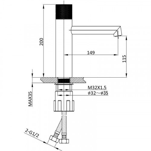Смеситель для раковины Vincea Desire VBF-1D3BG Брашированное золото латунь