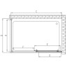 Душевой уголок Vincea Alpha 150x90 VSR-3AL9015CLG профиль Брашированное золото стекло прозрачное
