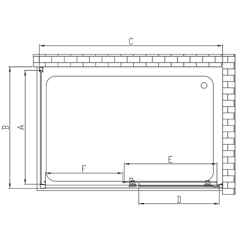 Душевой уголок Vincea Alpha 150x90 VSR-3AL9015CLG профиль Брашированное золото стекло прозрачное