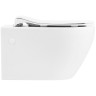 Комплект унитаза с инсталляцией BelBagno Prospero BB507B/BB2020SC/BB002-80/BB005-PR-CHROME с сиденьем Микролифт и клавишей смыва Хром глянцевый фаянс подвесной