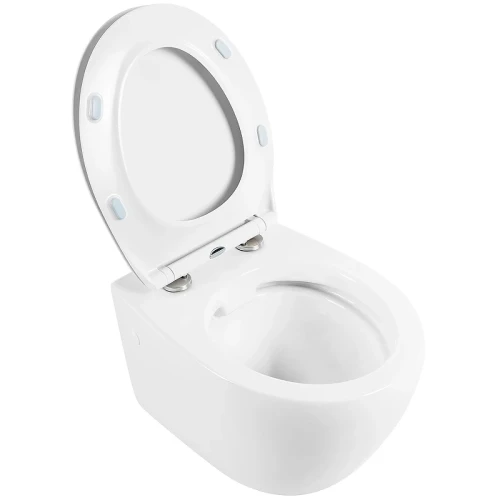 Комплект унитаза с инсталляцией BelBagno Prospero BB507B/BB2020SC/BB002-80/BB005-PR-CHROME с сиденьем Микролифт и клавишей смыва Хром глянцевый фаянс подвесной