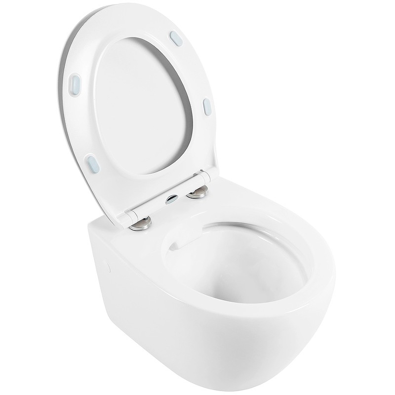 Комплект унитаза с инсталляцией BelBagno Prospero BB507B/BB2020SC/BB002-80/BB005-PR-CHROME с сиденьем Микролифт и клавишей смыва Хром глянцевый фаянс подвесной