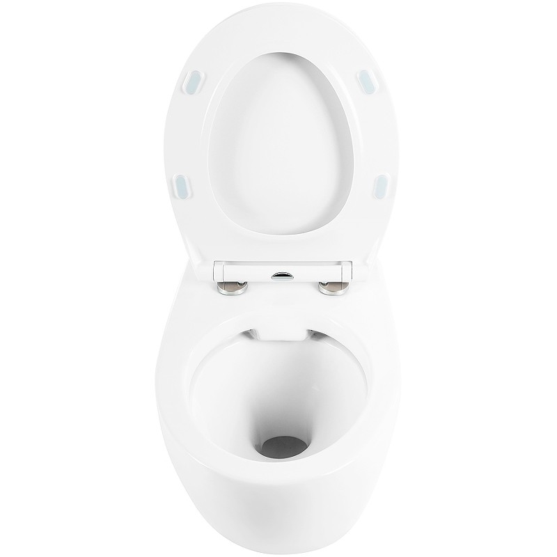 Комплект унитаза с инсталляцией BelBagno Prospero BB507B/BB2020SC/BB002-80/BB005-PR-CHROME с сиденьем Микролифт и клавишей смыва Хром глянцевый фаянс подвесной