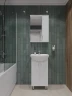 Тумба с раковиной Orange Лайт 45 LA-45TUW+RA Белый глянец МДФ / ЛДСП