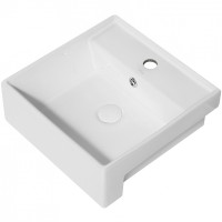 Раковина Abber Rechteck 41 AC2208 Белая фаянс накладная