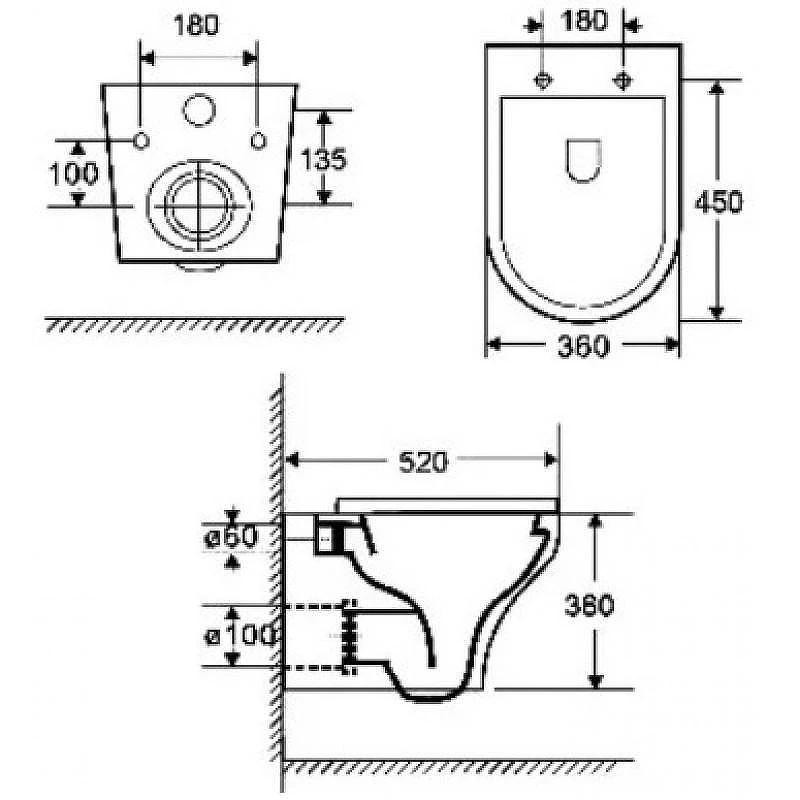 Комплект унитаза с инсталляцией WeltWasser MARBERG 507 + ODENBACH 004 GL-WT + MAR 507 SE-CR 10000006981 цвет Белый глянцевый с сиденьем Микролифт и клавишей смыва цвет Хром