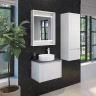 Зеркало Comforty 60 00-00001278 с подсветкой Белое с бесконтактным выключателем МДФ / ЛДСП, стекло