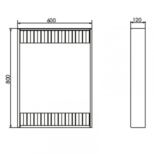 Зеркало Comforty 60 00-00001278 с подсветкой Белое с бесконтактным выключателем МДФ / ЛДСП, стекло