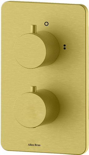 Смеситель для душа Allen Brau Priority 5.3U123-GB с термостатом цвет Золото