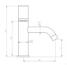 Смеситель для раковины Boheme Stick 121-NB.4 Никель