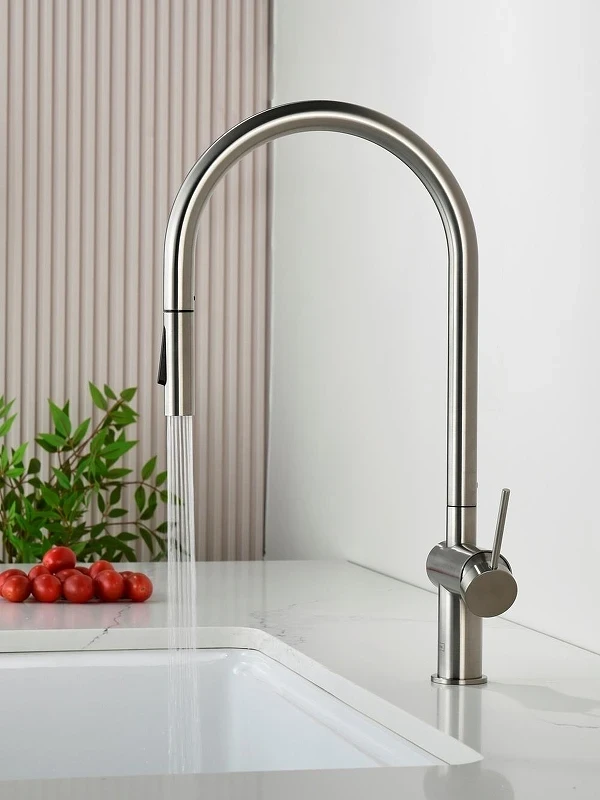 Смеситель для кухни AQUAme Cucina AQM9901BN цвет Никель шлифованный