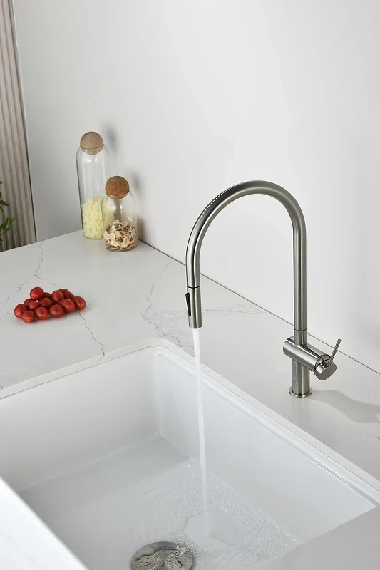 Смеситель для кухни AQUAme Cucina AQM9901BN цвет Никель шлифованный