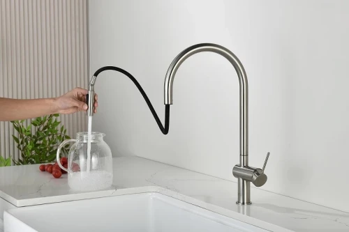 Смеситель для кухни AQUAme Cucina AQM9901BN цвет Никель шлифованный