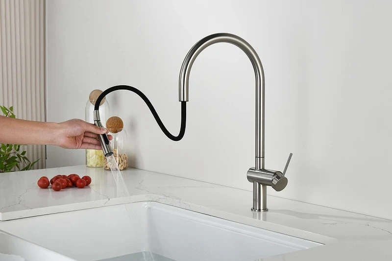Смеситель для кухни AQUAme Cucina AQM9901BN цвет Никель шлифованный
