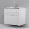 Тумба под раковину AM.PM Func 80 M8FFUX0802WM подвесная Белая матовая МДФ / ЛДСП