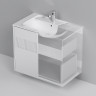 Тумба под раковину AM.PM Func 80 M8FFUX0802WM подвесная Белая матовая МДФ / ЛДСП