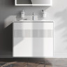 Тумба под раковину AM.PM Func 80 M8FFUX0802WM подвесная Белая матовая МДФ / ЛДСП