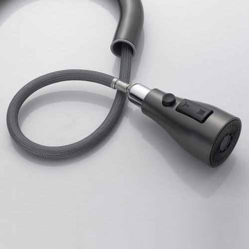 Смеситель для кухни Shevanik S363T цвет Оружейная сталь