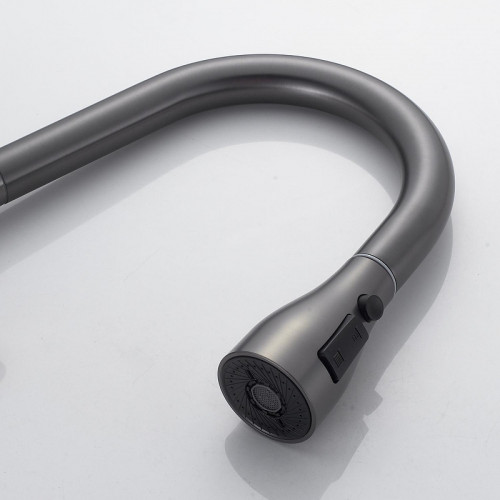 Смеситель для кухни Shevanik S363T цвет Оружейная сталь