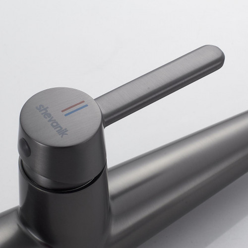 Смеситель для кухни Shevanik S363T цвет Оружейная сталь